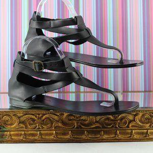 NWOT EMU Black Leather sandals